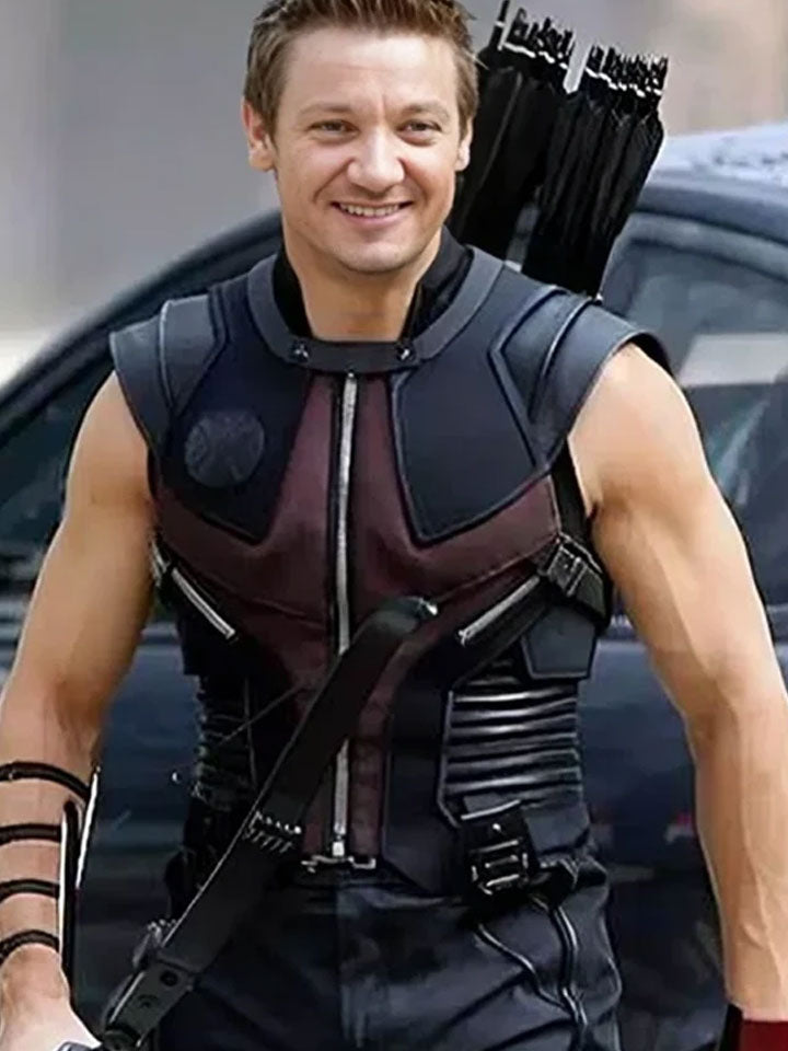 Black & Brown Motorcycle Vest - Image 3