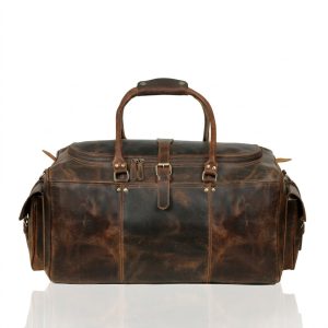 BRAZILIA BUFFALO LEATHER TRAVEL DUFFEL BAG  22 INCH