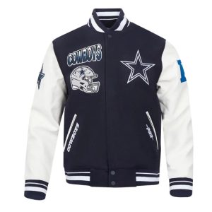 Dallas Cowboys Turn It Up Classic Rib Varsity Jacket