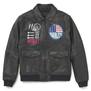 Men's Archer Bomber Leather Jacket