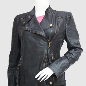 Gold Zipper Riding Jacket