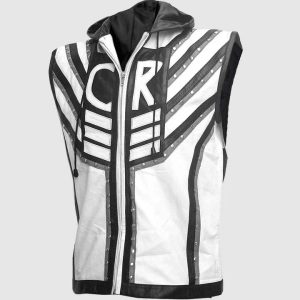 Black & White Leather Vest