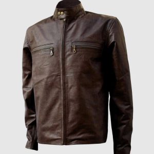 Distressed Motorcycle Jacket