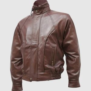 Vintage Leather Bomber Jacket
