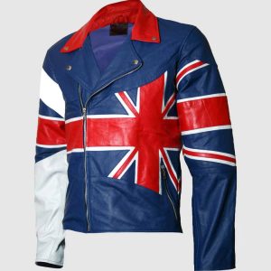 Union Jack Flag Leather Jacket