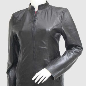 Slim Fit Black Leather Jacket