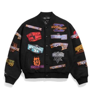 Wrestlemania 1 21 Varsity Jacket