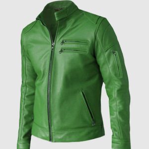 Classic Green Leather Jacket