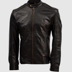 Cafe Racer Leather Jacket