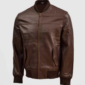 Classic Brown Bomber Jacket