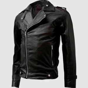 Black Leather Moto Jacket