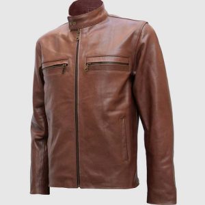 Light Brown Leather Jacket