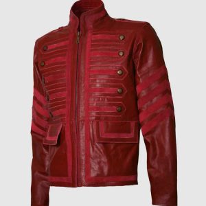 Military Style Maroon Jacket
