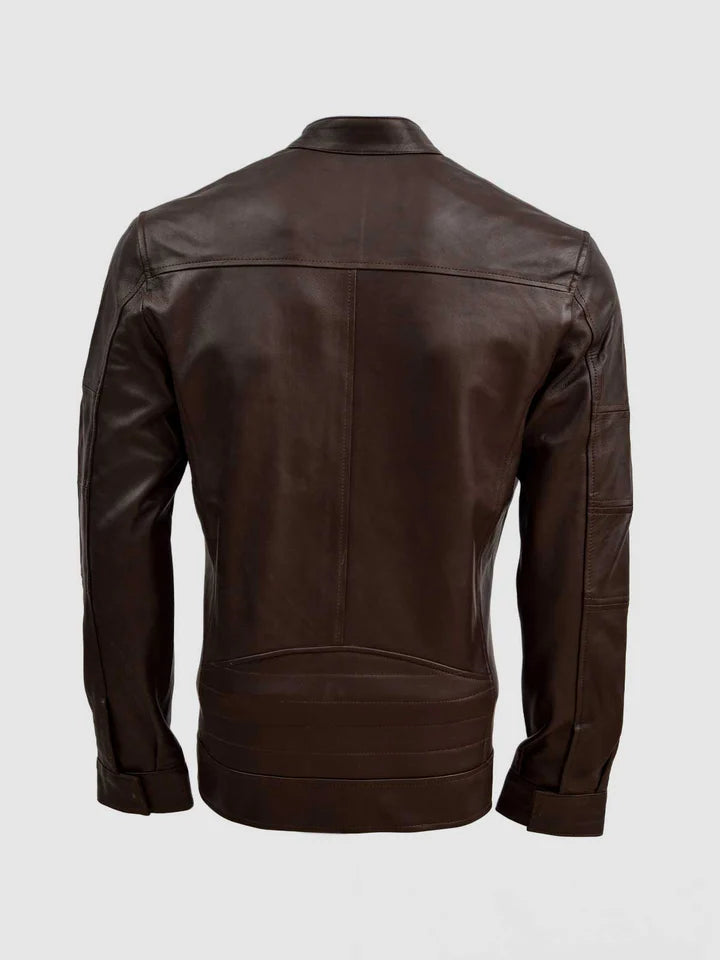 Brown Leather Jacket - Image 2