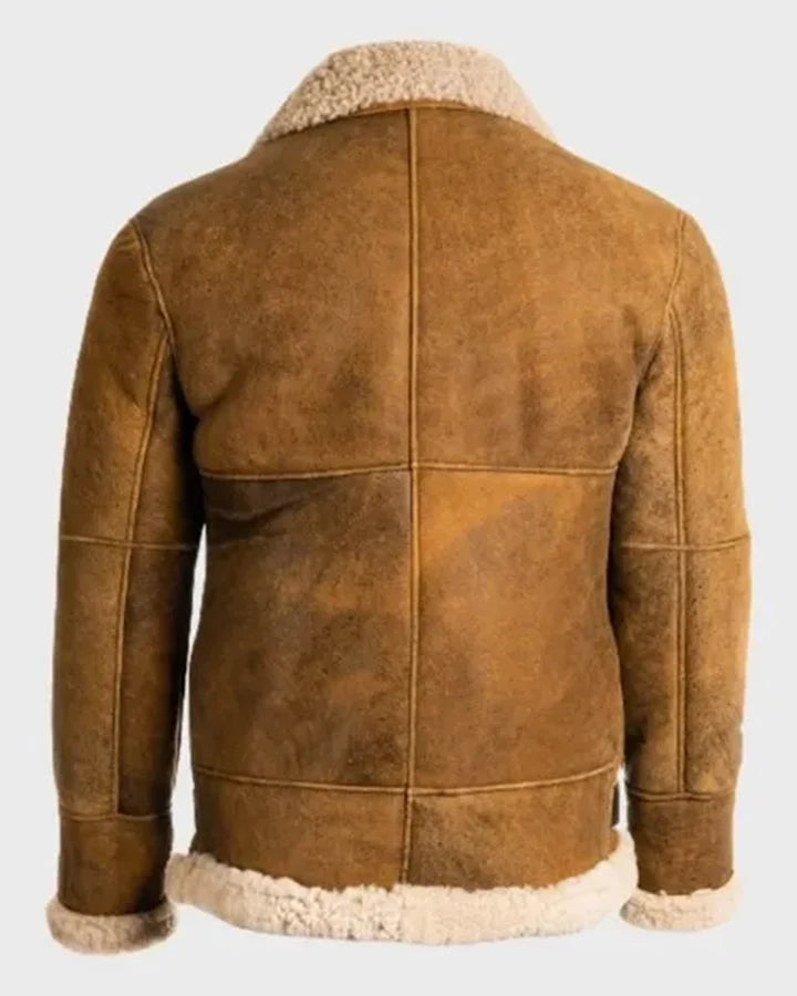 Jay Brown Sheepskin SF Leather Jacket - Image 2