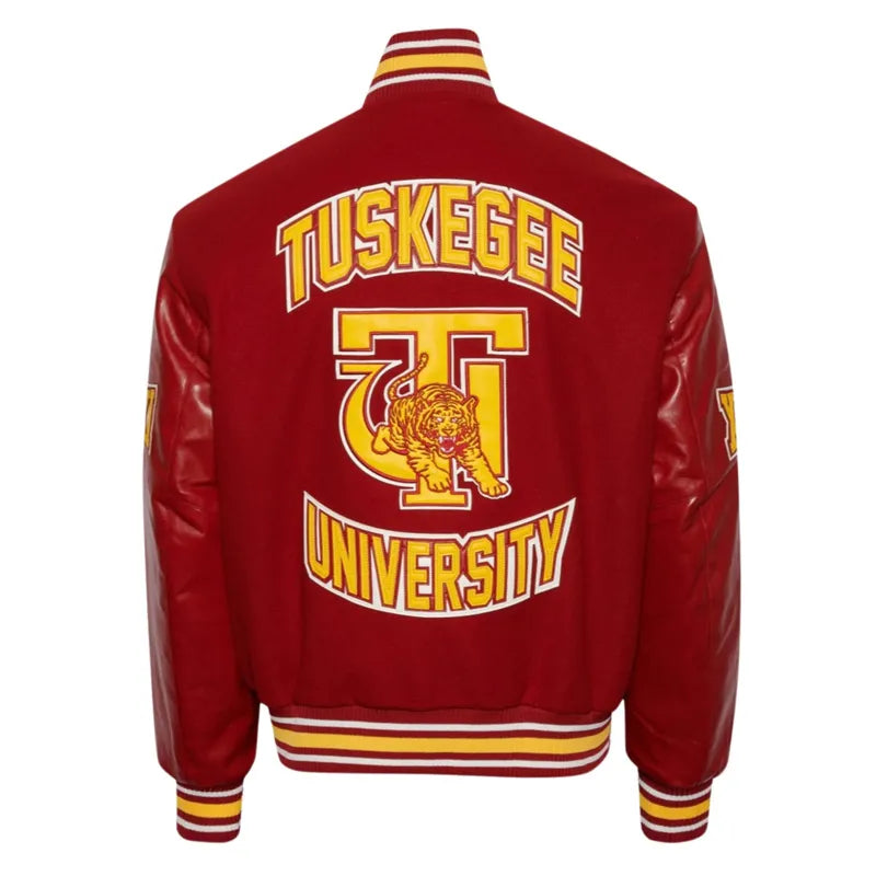 Tuskegee University Red Varsity Jacket - Image 2