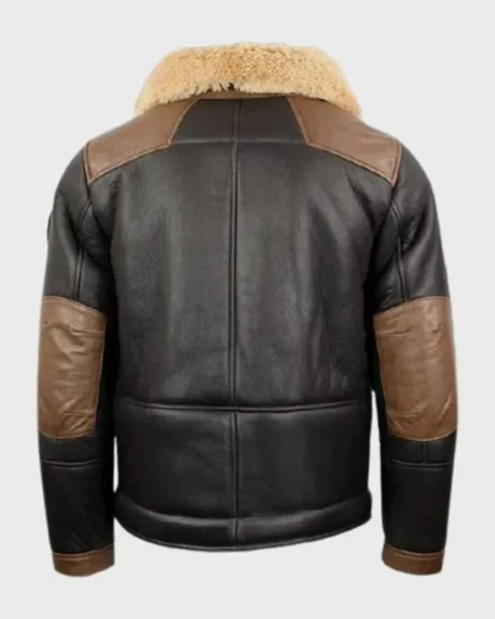 Jones-SF Shearling Bomber Black Jacket - Image 2