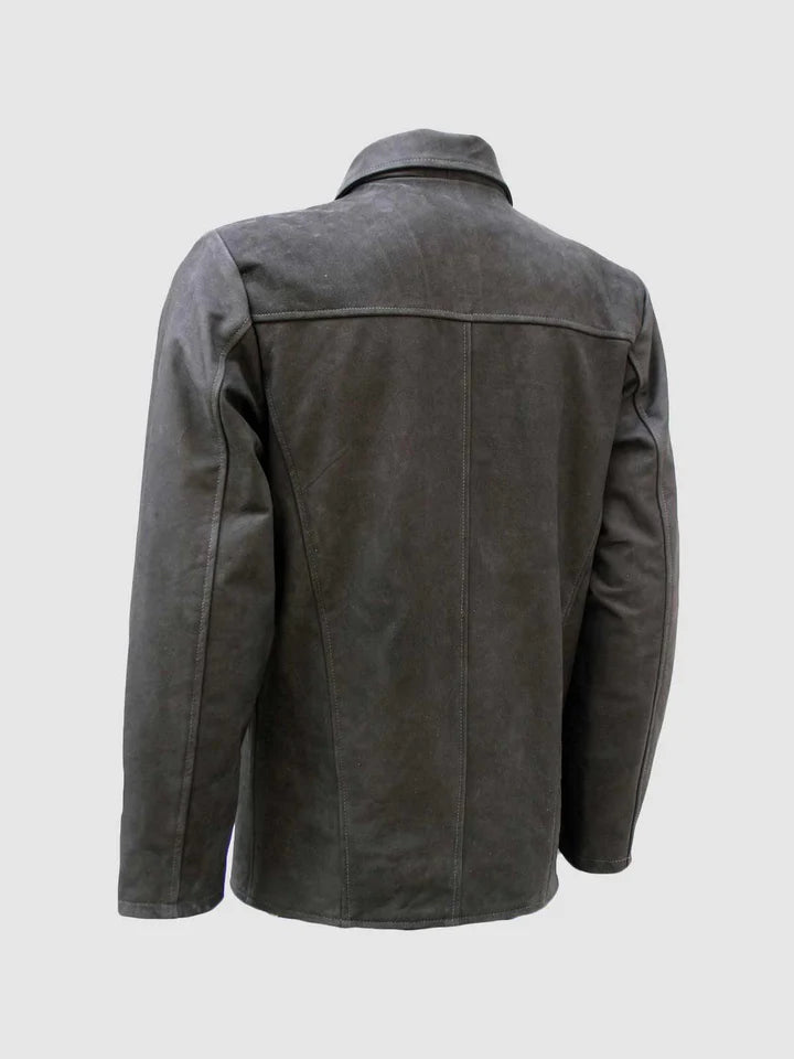 Vintage Leather Blazer Jacket - Image 2