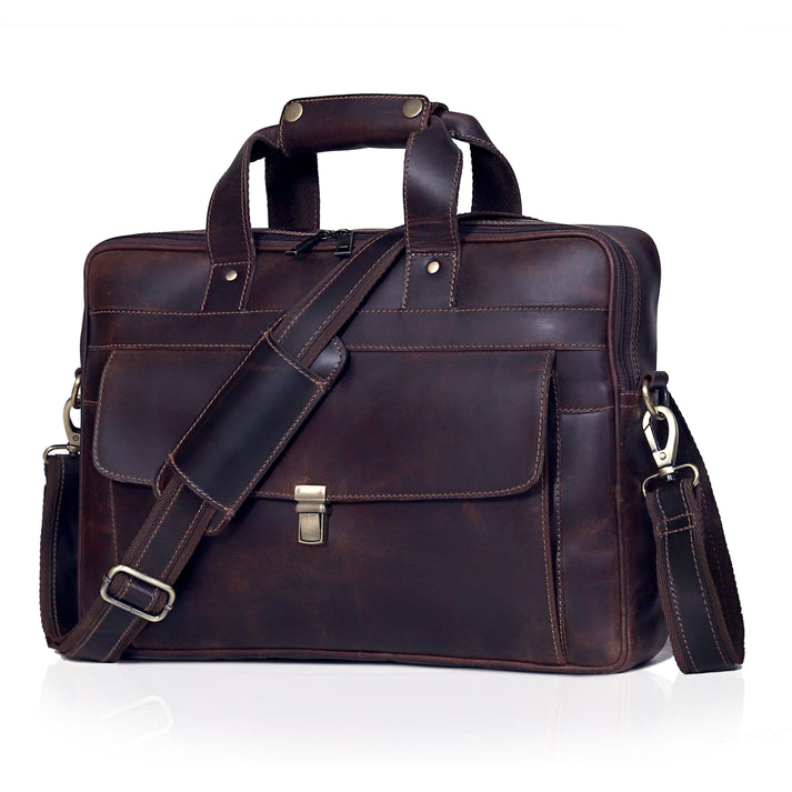 JAMES LEATHER BRIEFCASE BAG - Image 2