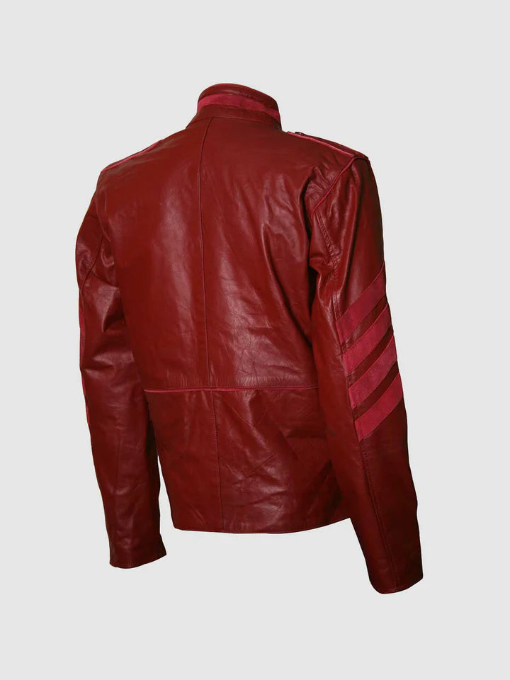 Military Style Maroon Jacket - Image 2