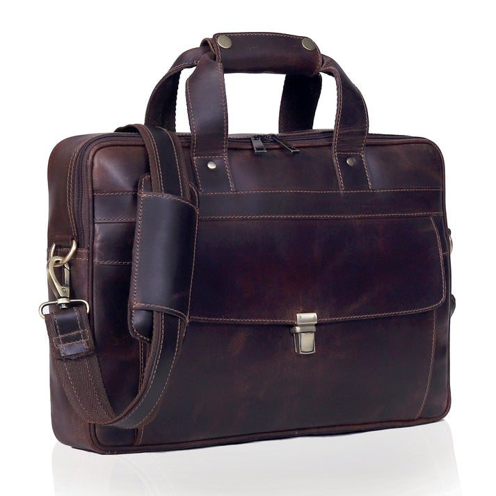 JAMES LEATHER BRIEFCASE BAG - Image 3