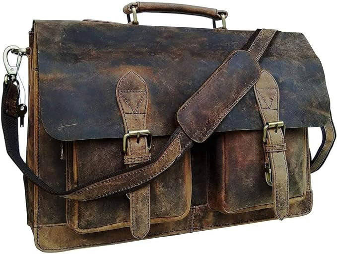 TLF LAPTOP LEATHER BRIEFCASE - Image 3