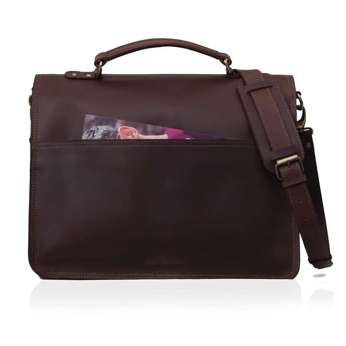 Roosevelt Buffalo Leather Briefcase 16 inch - Image 3