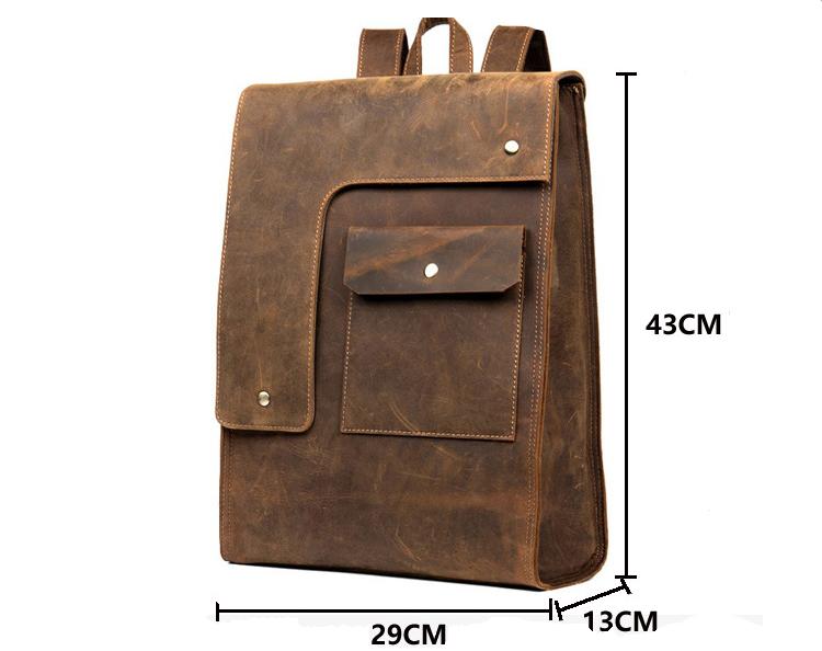 The Ragna Backpack Vintage Leather Backpack - Image 3