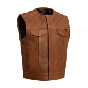 Genuine Leather Fashion Vest – Elegant Everyday Layer by Kaida Leathers