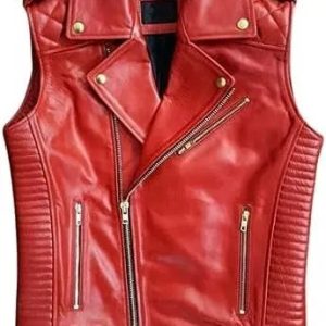 Lightweight Sheepskin Leather Vest | Kaida Leathers