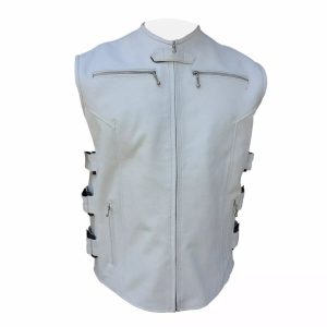 Western Cowboy Leather Vest | Kaida Leathers