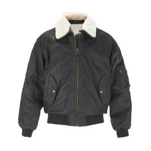 Kurt Men’s Black Bomber Leather Jacket