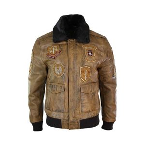 Mens Aviator Bomber Jacket