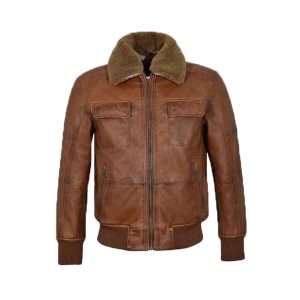 Mens Aviator Shearling Bomber jacket